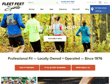 Tablet Screenshot of fleetfeetsports.com